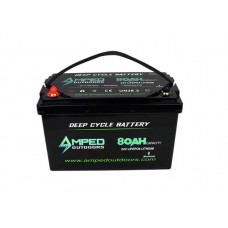 Amped Outdoors 24V 80Ah Trolling Motor Lithium Battery (LiFePO4) -Bluetooth - IP67 Waterproof