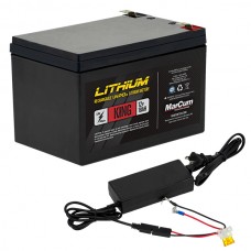 MARCUM LITHIUM 12V 18AH LIFEPO4 KING BATTERY AND 6AMP CHARGER KIT