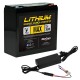 MARCUM LITHIUM 12V 30AH LIFEPO4 MAX BATTERY AND 6AMP CHARGER KIT